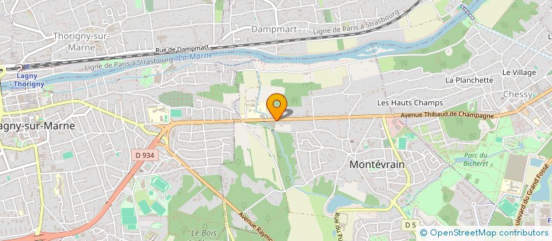 localisation de l'entreprise F.S.A IMMOBILIERS  MONTEVRAIN