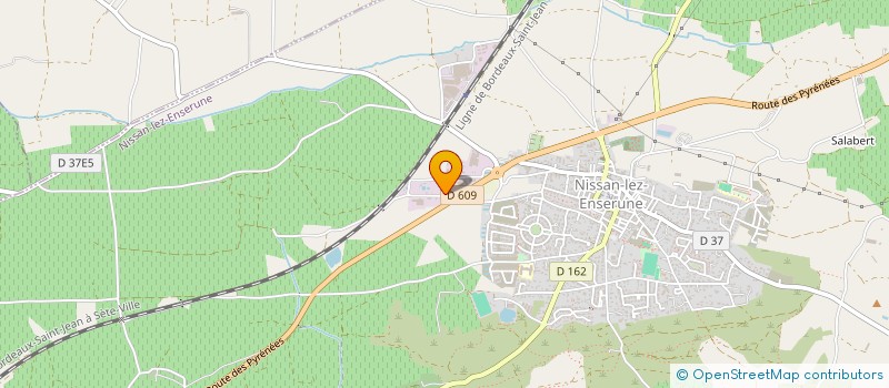 localisation de l'entreprise F S B  NISSAN-LEZ-ENSERUNE