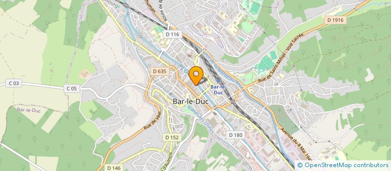 localisation de l'entreprise F.S.B. 55 FOURNITURE & SERVICE DU BATIMENT à BAR-LE-DUC