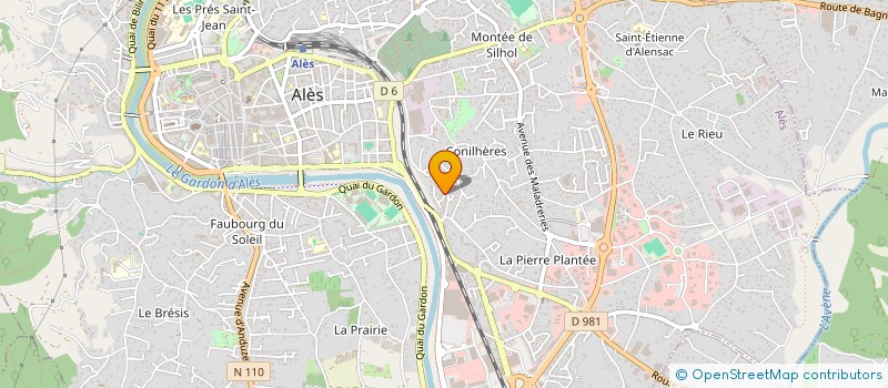 localisation de l'entreprise F.S.B  ALES