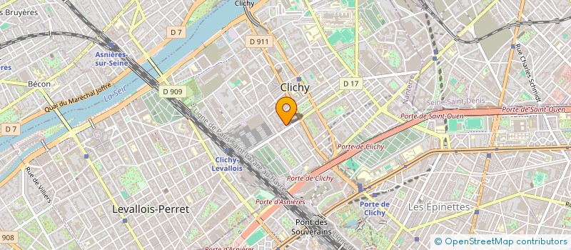 localisation de l'entreprise F.S.B.C. HOLDING à CLICHY