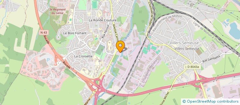 localisation de l'entreprise F.S BAT  CHARLEVILLE-MEZIERES