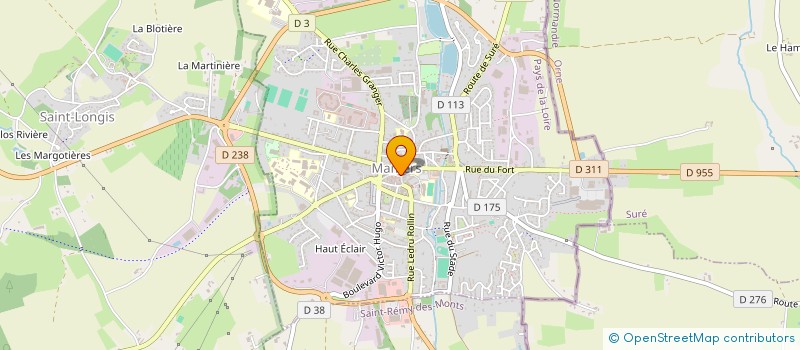 localisation de l'entreprise F.S.D.  MAMERS