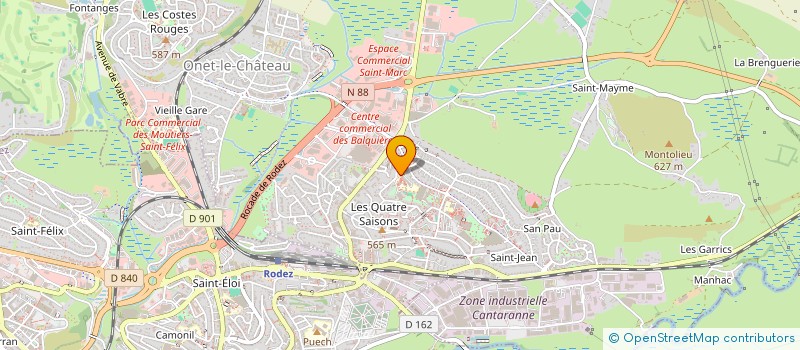 localisation de l'entreprise F.S.E DU COLLEGE DES QUATRE SAISONS à ONET-LE-CHATEAU