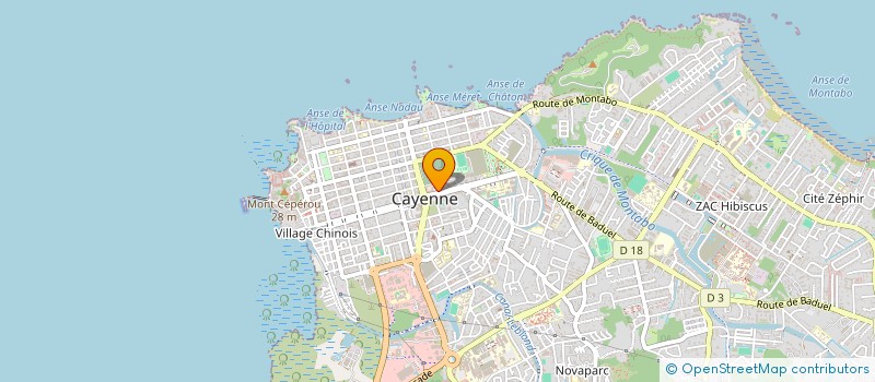 localisation de l'entreprise F.S.F  CAYENNE