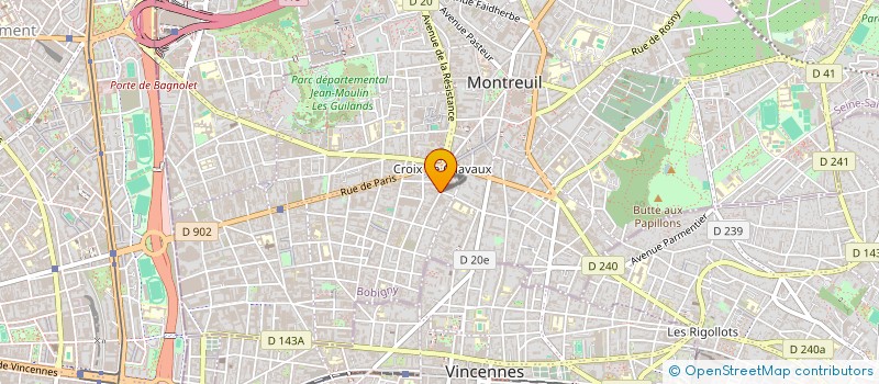 localisation de l'entreprise F S F CREATIONS à MONTREUIL