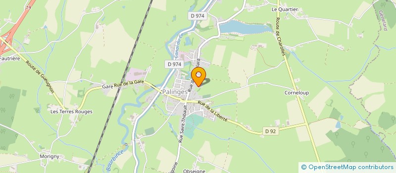 localisation de l'entreprise F.S.J.  PALINGES