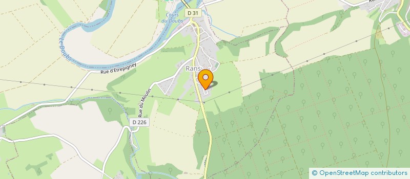 localisation de l'entreprise F.S.L.  ETREPIGNEY