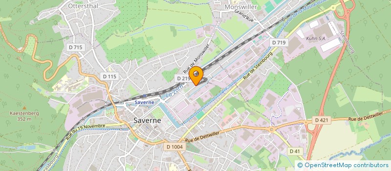 localisation de l'entreprise F.S. MECANICA à SAVERNE