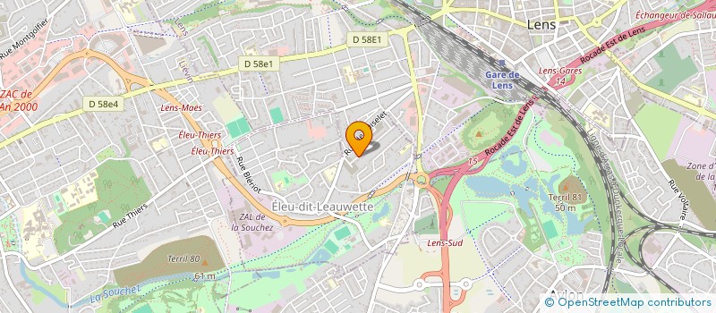 localisation de l'entreprise F.S.O  ELEU-DIT-LEAUWETTE