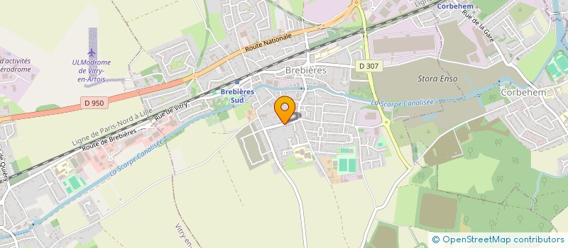 localisation de l'entreprise F&S PARTNERS CONSULTING  BREBIERES