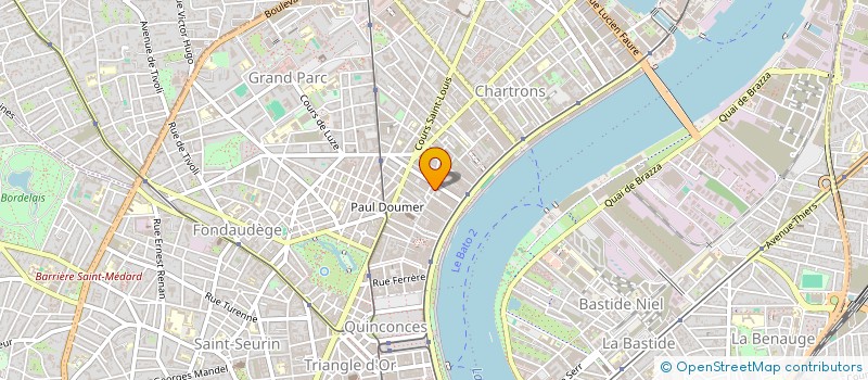 localisation de l'entreprise F.S.R.  BORDEAUX