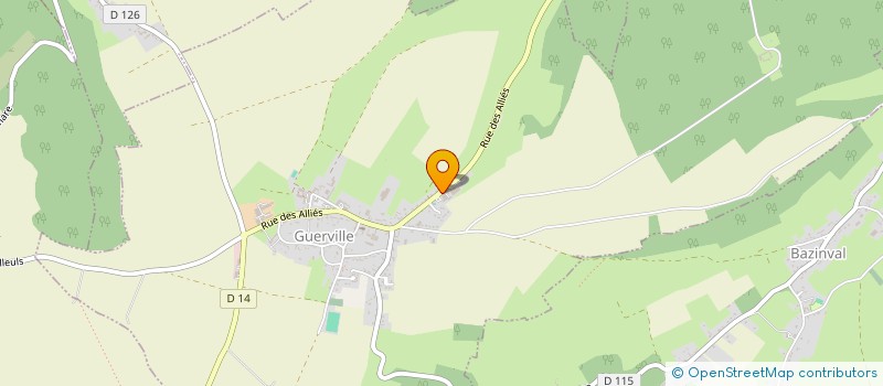 localisation de l'entreprise F.S.T.B  GUERVILLE