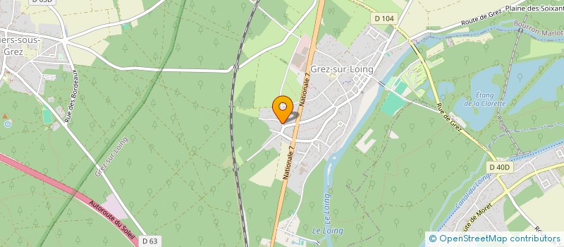 localisation de l'entreprise F. SERVICES  GREZ-SUR-LOING