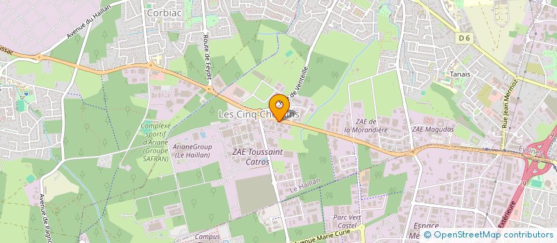 localisation de l'entreprise F SILVA  LE HAILLAN