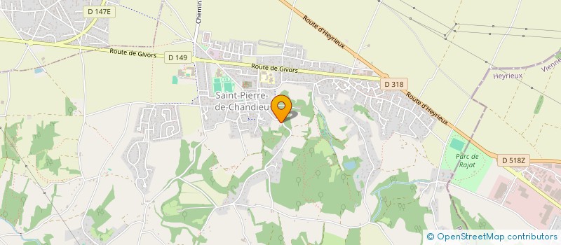localisation de l'entreprise F ST PRIEST  SAINT-PIERRE-DE-CHANDIEU