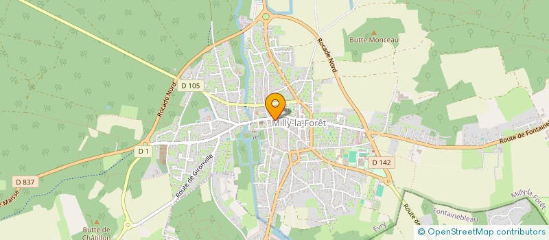 localisation de l'entreprise F.STYLE  MILLY-LA-FORET