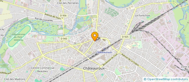 localisation de l'entreprise F.T.5.  CHATEAUROUX