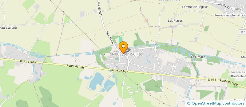 localisation de l'entreprise F & T  NEUVY-EN-SULLIAS