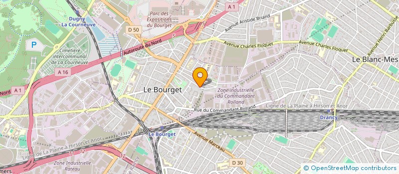 localisation de l'entreprise F T B à LE BOURGET