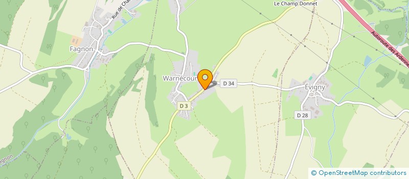 localisation de l'entreprise F.T.B.D.  WARNECOURT