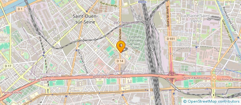 localisation de l'entreprise F T BAT à SAINT-OUEN-SUR-SEINE