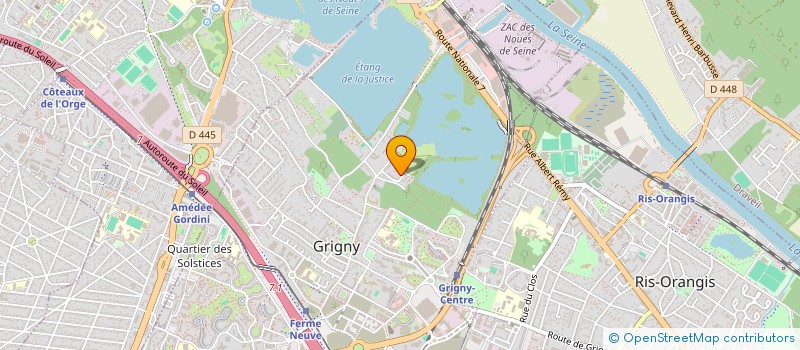 localisation de l'entreprise F-T BAT ET DECO  GRIGNY