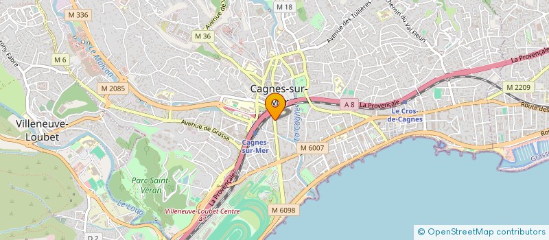 localisation de l'entreprise F & T CONCESSION AUTO à CAGNES-SUR-MER