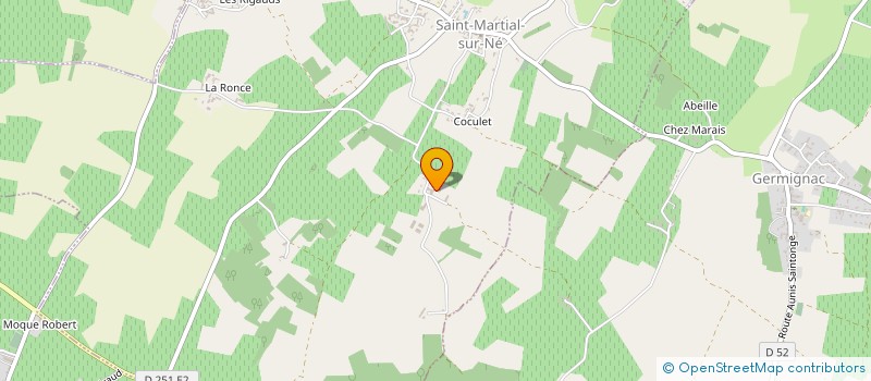 localisation de l'entreprise F.T.D.  SAINT-MARTIAL-SUR-NE