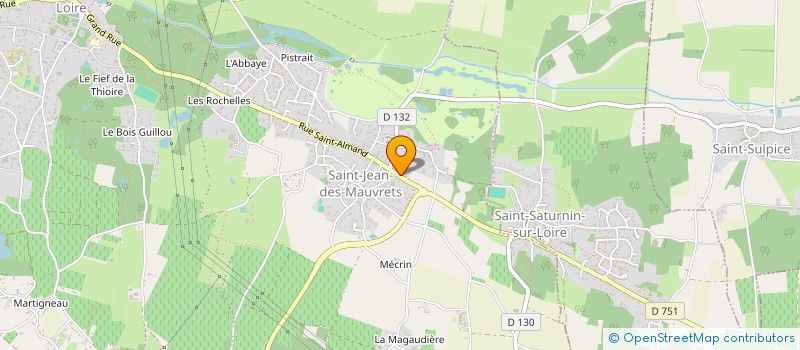 localisation de l'entreprise F.T.D.B  LES GARENNES SUR LOIRE