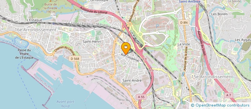localisation de l'entreprise F.T ECHAFAUDAGES à MARSEILLE