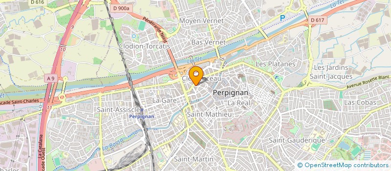 localisation de l'entreprise F.T.G.  PERPIGNAN