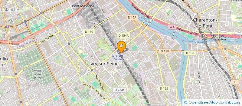 localisation de l'entreprise F.T.I. à IVRY-SUR-SEINE