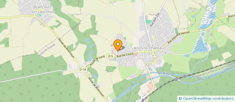 localisation de l'entreprise F&T IMMO LAON à ANIZY-LE-GRAND