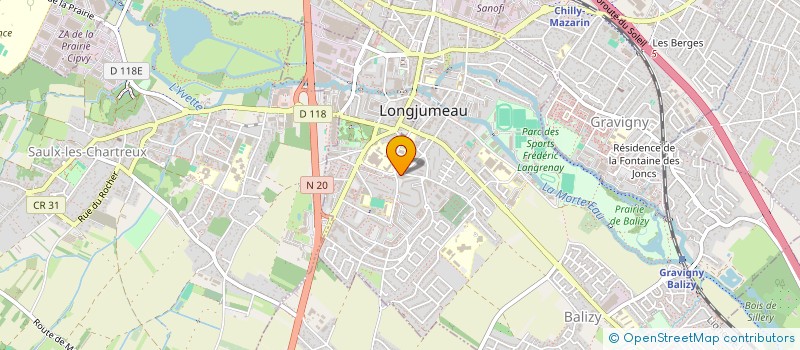 localisation de l'entreprise F.T.J à LONGJUMEAU