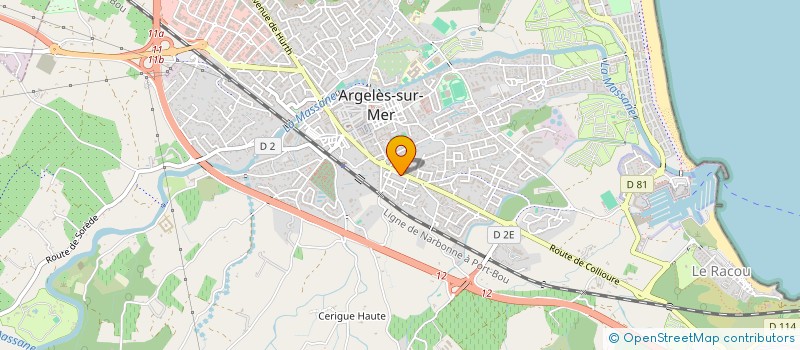localisation de l'entreprise F.T.L.  ARGELES-SUR-MER