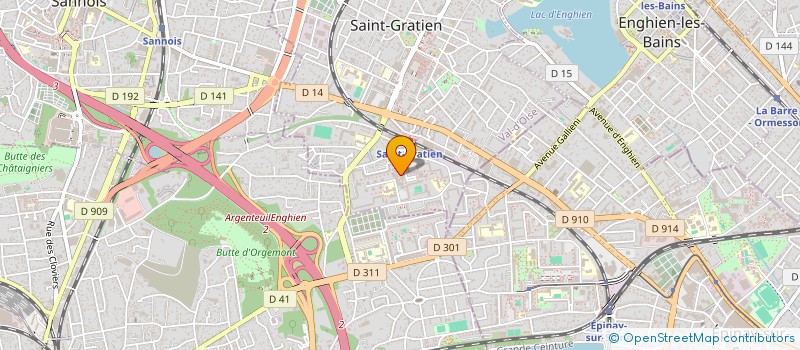 localisation de l'entreprise F.T.P à SAINT-GRATIEN