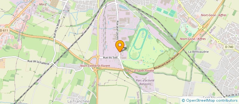 localisation de l'entreprise F T P B à NIORT
