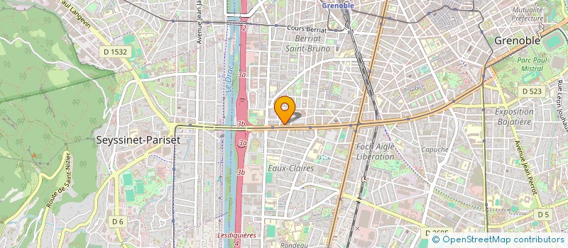 localisation de l'entreprise F.T. PRIMEURS à GRENOBLE