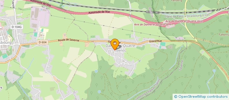 localisation de l'entreprise F.T.S.  DANNE-ET-QUATRE-VENTS