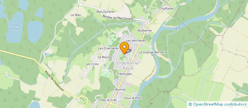 localisation de l'entreprise F.T.T.P à CHATILLON-LA-PALUD