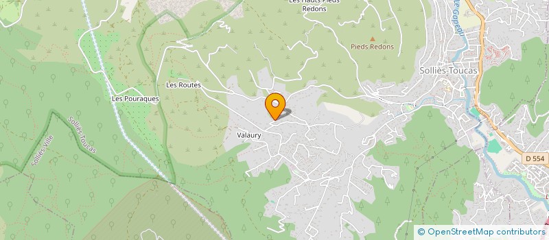 localisation de l'entreprise F TECH  SOLLIES-TOUCAS
