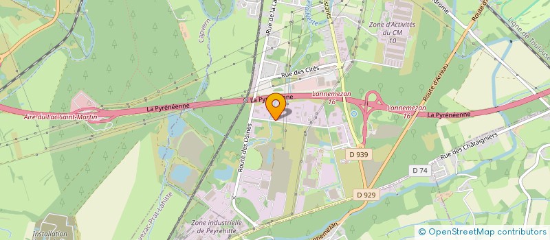 localisation de l'entreprise F-TECH PYRENEES à LANNEMEZAN