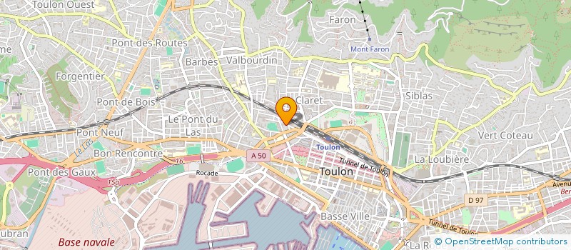 localisation de l'entreprise F-THEA  TOULON