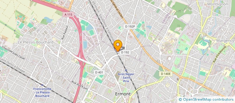 localisation de l'entreprise F THEATRE  ERMONT