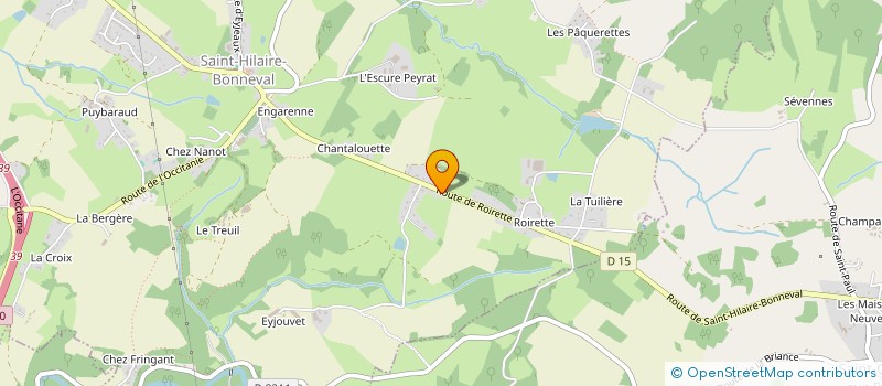 localisation de l'entreprise F.V. à SAINT-HILAIRE-BONNEVAL
