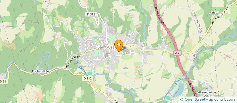 localisation de l'entreprise F&V  SAINT-UZE