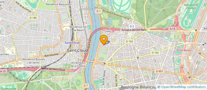 localisation de l'entreprise F&V ADVISORY  BOULOGNE-BILLANCOURT