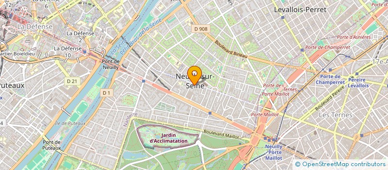 localisation de l'entreprise F.V ART à NEUILLY-SUR-SEINE
