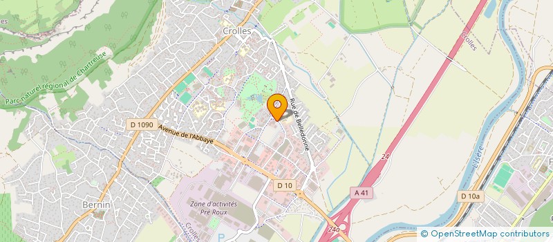 localisation de l'entreprise F.V AUTOMOBILES à CROLLES